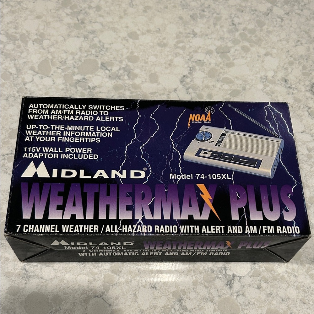 NWT - MIDLAND WeatherMax Plus 7-Channel All-Hazard Radio